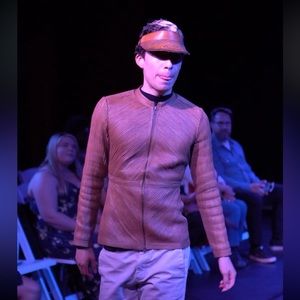 BAGATELLE FORD VINTAGE BROWN LEATHER JACKET-HAT SET